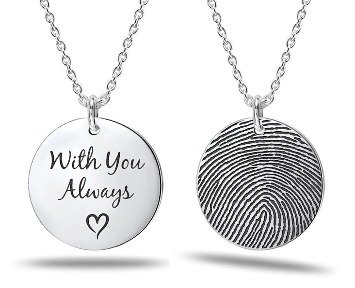 Personalized photo necklace 925 silver store